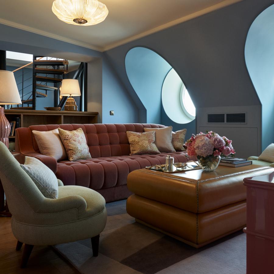 Vardagsrum Flaggsviten Grand Hôtel Stockholm